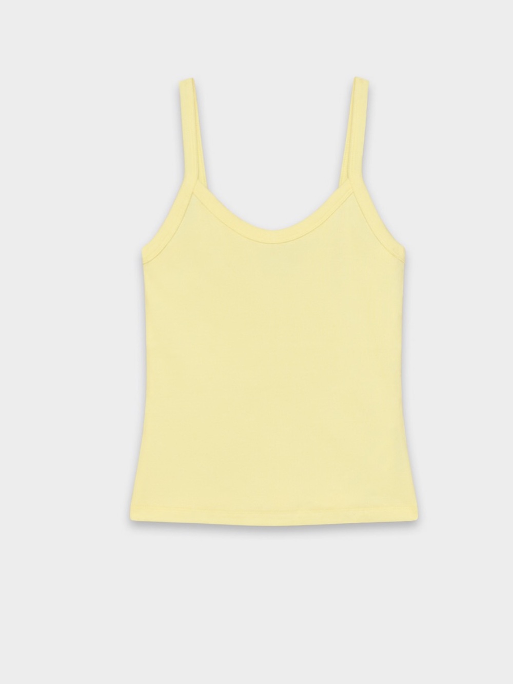 Aritzia HomeStretch Rib Spectrum Cami Tank - Lemonade Yellow Size Large NWT
